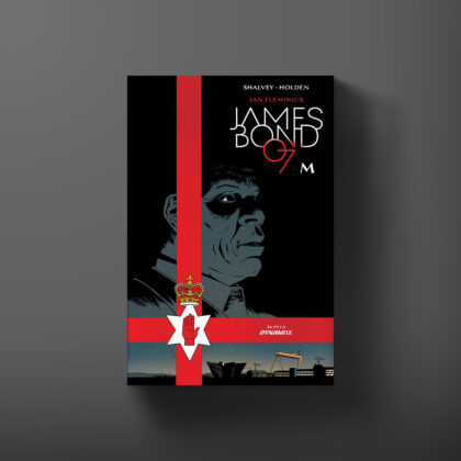 Cover for the M graphic novel written by Declan Shalvey, with art by P. J. Holden.