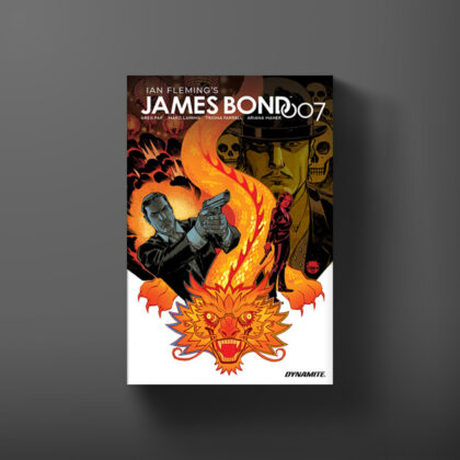 Cover for James Bond 007 Volume 1 graphic novel written by Greg Pak, with art by Marc Laming & Stephen Mooney.
