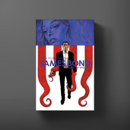 Cover for Agent of S.P.E.C.T.R.E. graphic novel, written by Christos Gage, with art by Luca Casalanguida.