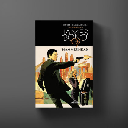 Cover for the Hammerhead graphic novel written by Andy Diggle, with art by Luca Casalanguida.