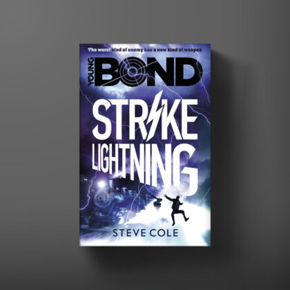 Book cover for Strike Lightning, a Young Bond book by Steve Cole.