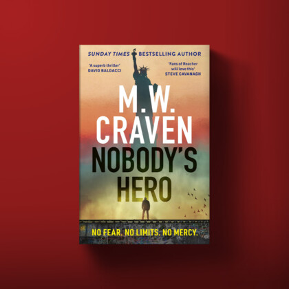Book cover for Nobody's Hero by M. W. Craven
