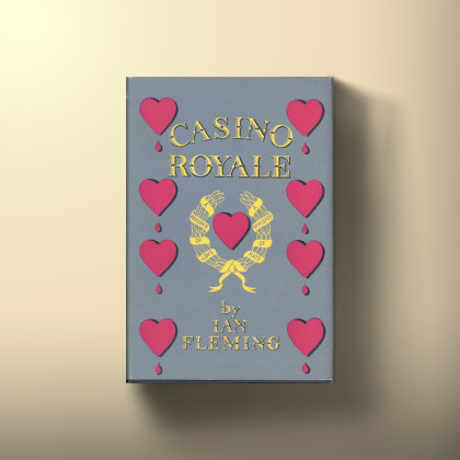 First edition cover of Casino Royale, published by Jonathan Cape 1953.