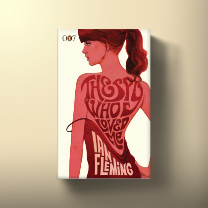 The Spy Who Loved Me cover, designed by Michael Gillette and published by Penguin in 2008 to mark the centenary of Ian Fleming's birth.