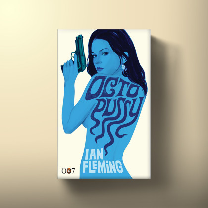 Octopussy and the Living Daylights cover, designed by Michael Gillette and published by Penguin in 2008 to mark the centenary of Ian Fleming's birth.