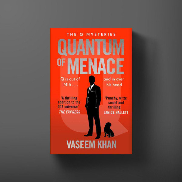 Book cover for Quantum of Menace by Vaseem Khan.