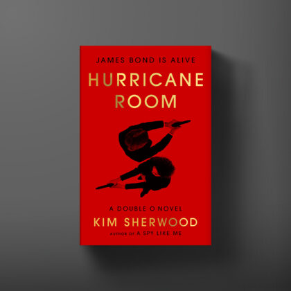 Hardback US book cover for Hurricane Room by Kim Sherwood.