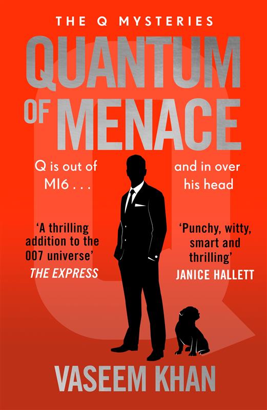 Book cover for Quantum of Menace by Vaseem Khan.