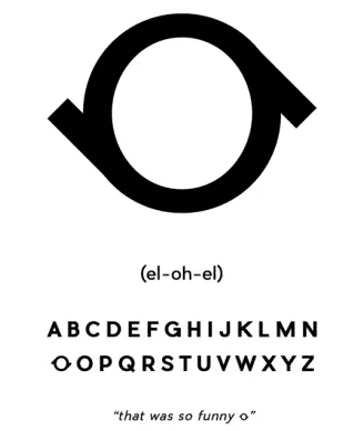 image of David Guthrie's invented letter for 'LOL'